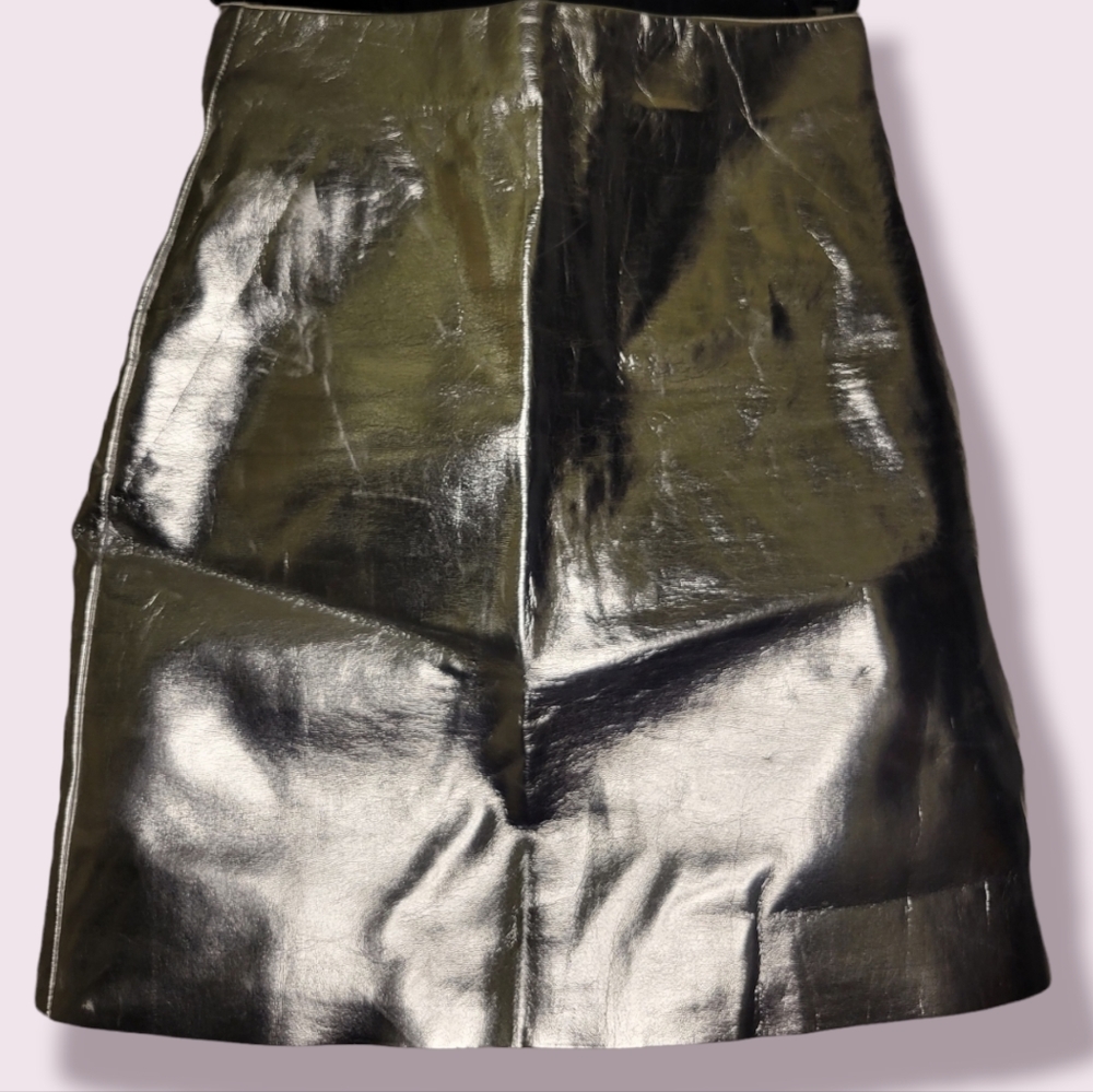 H&M Silver Metalic Skirt
